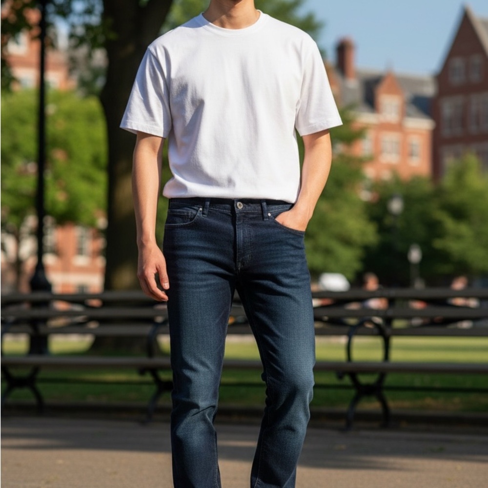 💙Michael Kors Men's Dark Blue Slim Pants - Picture 2 of 5